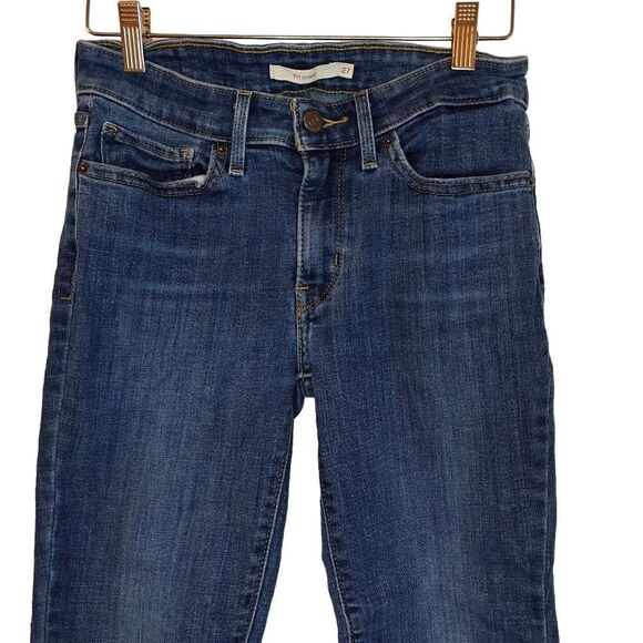 Levi's 711 Denim Jeans Cropped - Picture 3 of 5